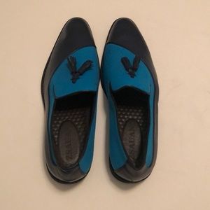 New men’s Shoes Size 9 Black and Blue Swirl